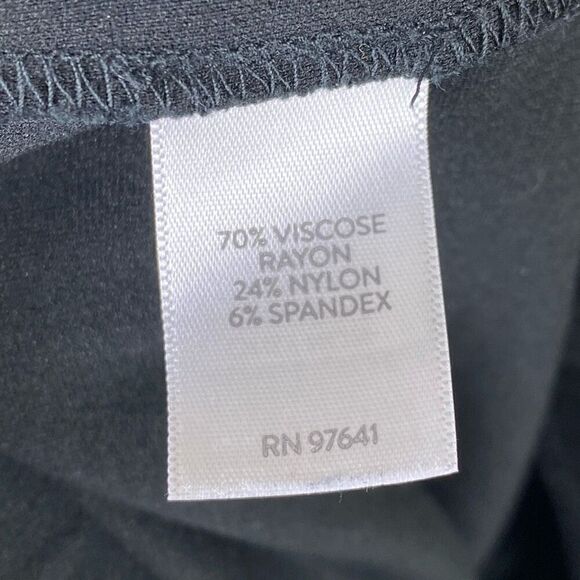 J. Jill Ponte Leggings Black Slim Leg Trouser Dress Pants Size M - Picture 5 of 6